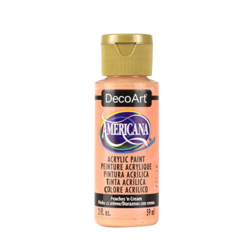 DecoArt Americana 2 oz Mehrzweck-Acrylfarbe, 59 ml, Peach von DecoArt