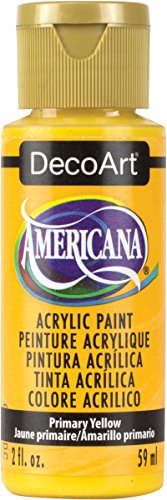 DecoArt Americana 2 oz Mehrzweck-Acrylfarbe, 59 ml, Primary Gelb von DecoArt