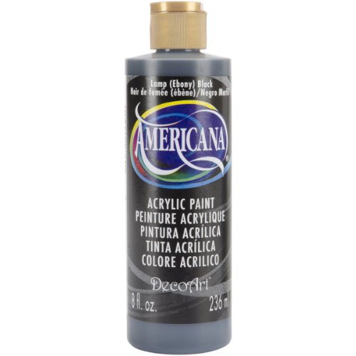 DecoArt Americana Mehrzweck-Acrylfarbe, 236 ml, Lamp Ebony Schwarz DecoArt Americana Mehrzweck-Acrylfarbe, 236 ml, Lamp Ebony Schwarz von DecoArt