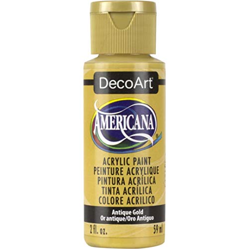 DecoArt Americana Mehrzweck-Acrylfarbe, 59 ml, Antique Gold von DecoArt