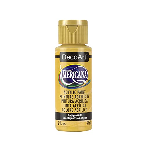 DecoArt Americana Mehrzweck-Acrylfarbe, 59 ml, Antique Gold von DecoArt