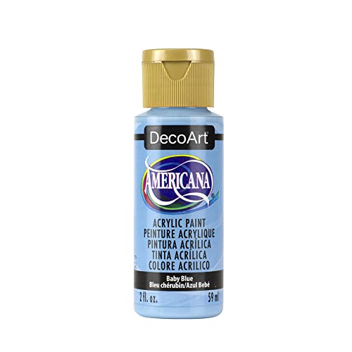 DecoArt Americana Mehrzweck-Acrylfarbe, 59 ml, Baby Blau von DecoArt
