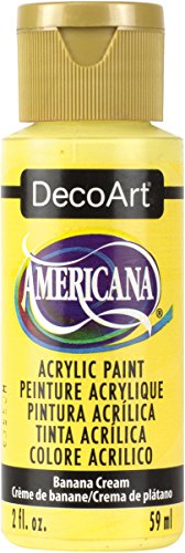 DecoArt Americana Mehrzweck-Acrylfarbe, 59 ml, Banana Cream von DecoArt