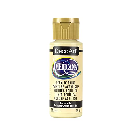 DecoArt Americana Mehrzweck-Acrylfarbe, 59 ml, Buttermilk von DecoArt