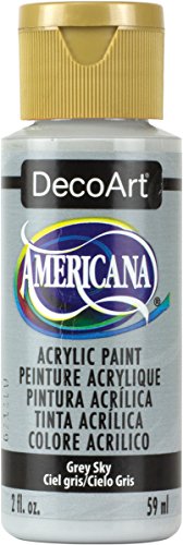 DecoArt Americana Mehrzweck-Acrylfarbe, 59 ml, Grau Sky von DecoArt