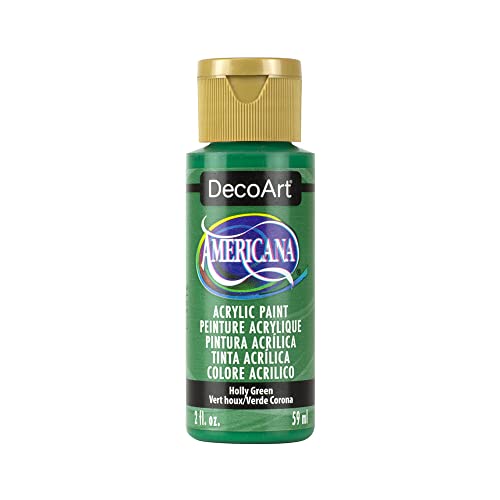 DecoArt Americana Mehrzweck-Acrylfarbe, 59 ml, Holly Grün von DecoArt