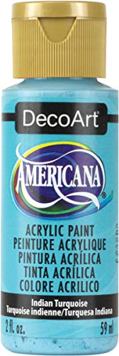 DecoArt Americana Mehrzweck-Acrylfarbe, 59 ml, Indian Türkis von DecoArt