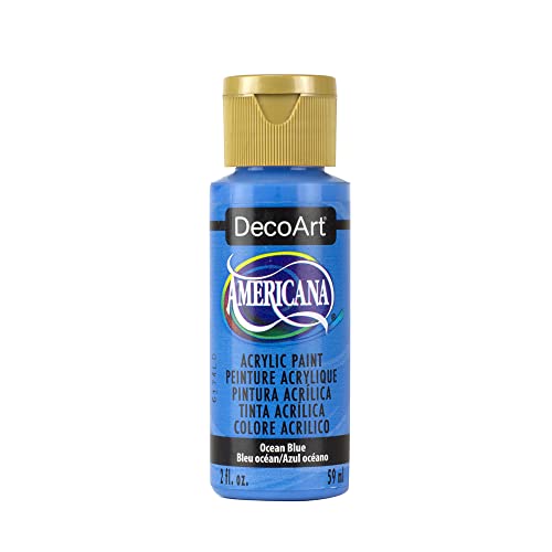 DecoArt Americana Mehrzweck-Acrylfarbe, 59 ml, Ocean Blau von DecoArt