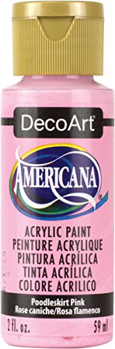 DecoArt Americana Mehrzweck-Acrylfarbe, 59 ml, Poodleskirt Pink von DecoArt