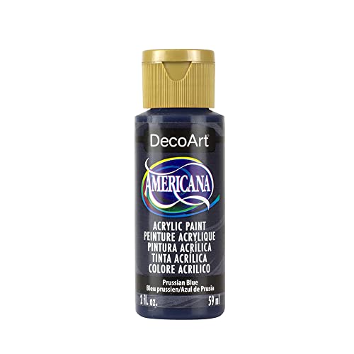 DecoArt Americana Mehrzweck-Acrylfarbe, 59 ml, Prussian Blau von DecoArt
