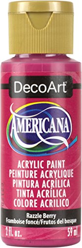 DecoArt Americana Mehrzweck-Acrylfarbe, 59 ml, Razzle Berry von DecoArt
