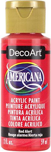 DecoArt Americana Mehrzweck-Acrylfarbe, 59 ml, Rot Alert DecoArt Americana Mehrzweck-Acrylfarbe, 59 ml, Rot Alert von DecoArt