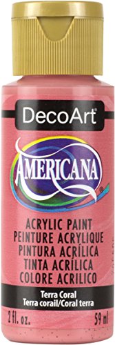 DecoArt Americana Mehrzweck-Acrylfarbe, 59 ml, Terra Coral von DecoArt