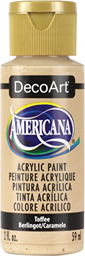 DecoArt Americana Mehrzweck-Acrylfarbe, 59 ml, Toffee von DecoArt
