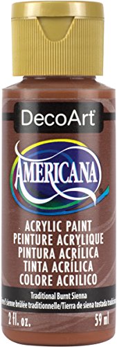 DecoArt Americana Mehrzweck-Acrylfarbe, 59 ml, Traditional Burnt Sienna von DecoArt