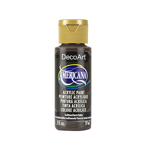 DecoArt Americana Mehrzweck-Acrylfarbe, 59 ml, Tradtional Burnt Umber von DecoArt