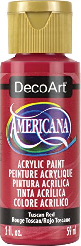 DecoArt Americana Mehrzweck-Acrylfarbe, 59 ml, Tuscan Rot von DecoArt