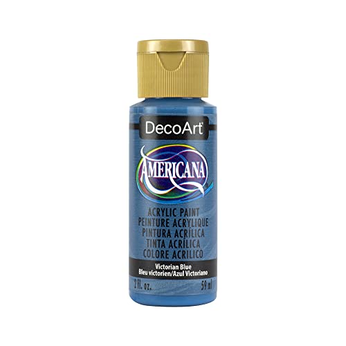DecoArt Americana Mehrzweck-Acrylfarbe, 59 ml, Victorian Blau von DecoArt