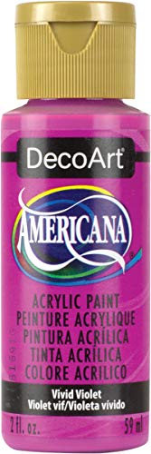 DecoArt Americana Mehrzweck-Acrylfarbe, 59 ml, Vivid Violett von DecoArt