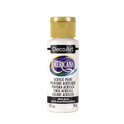 DecoArt Americana Mehrzweck-Acrylfarbe, 59 ml, Weiß Wash von DecoArt
