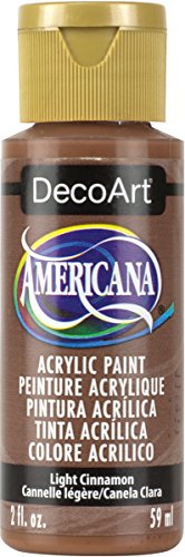 DecoArt Americana Mehrzweck-Acrylfarbe, 59 ml, helles Cinnamon von DecoArt