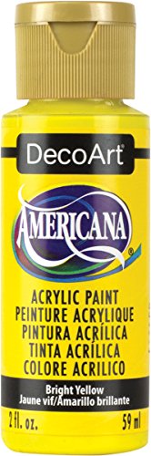 DecoArt Americana Mehrzweck-Acrylfarbe, 59 ml, helles Gelb von DecoArt