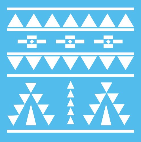 DecoArt Americana Mixed Media Stencil, 12 by 12-Inch, Aztec by DecoArt DecoArt Americana Mixed Media Stencil, 12 by 12-Inch, Aztec by DecoArt von DecoArt