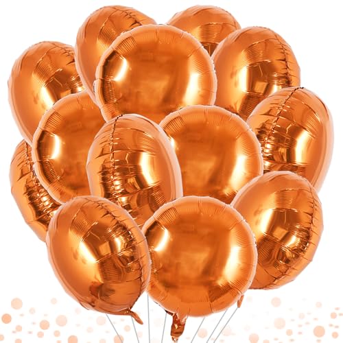 DecoGlee 30 Stück 45,7 cm große, orangefarbene runde Folienballons aus Mylar-Ballons für Geburtstag, Hochzeit, Babyparty, Jahrestag, Verlobung, Party, Dekorationen DecoGlee 30 Stück 45,7 cm große, orangefarbene runde Folienballons aus Mylar-Ballons für Geburtstag, Hochzeit, Babyparty, Jahrestag, Verlobung, Party, Dekorationen von DecoGlee