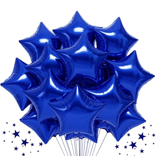 DecoGlee 30 Stück 45,7 cm große marineblaue Sternförmige Folienballons mit großen marineblauen Sternen, Helium-Mylar-Ballons für Geburtstag, Hochzeit, Babyparty, Jahrestag, Verlobung, Party DecoGlee 30 Stück 45,7 cm große marineblaue Sternförmige Folienballons mit großen marineblauen Sternen, Helium-Mylar-Ballons für Geburtstag, Hochzeit, Babyparty, Jahrestag, Verlobung, Party von DecoGlee