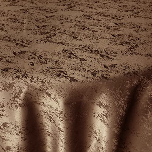 Jacquard Tischdecke Granit Tischdecke Rund Dunkelbraun 140 cm Meliert mit Lotus Effekt Größe & Farbe wählbar Jacquard Tischdecke Granit Tischdecke Rund Dunkelbraun 140 cm Meliert mit Lotus Effekt Größe & Farbe wählbar von DecoHomeTextil Heimtextilmanufaktur