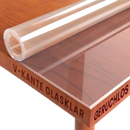 DecoHomeTextil Heimtextilmanufaktur Transparente Folie Schutzfolie glasklar mit abgeschrägter V-Kante Rechteckig 40 x 55 cm Tischschutz Maschinenzuschnitt DecoHomeTextil Heimtextilmanufaktur Transparente Folie Schutzfolie glasklar mit abgeschrägter V-Kante Rechteckig 40 x 55 cm Tischschutz Maschinenzuschnitt von DecoHomeTextil Heimtextilmanufaktur