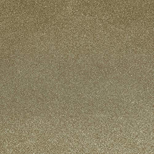 Folie Transparent 0,22mm Glitter Glitzer Gold Breite & Länge wählbar abwaschbare Tischdecke Schutzfolie Eckig 110 x 230 cm von DecoHomeTextil Heimtextilmanufaktur