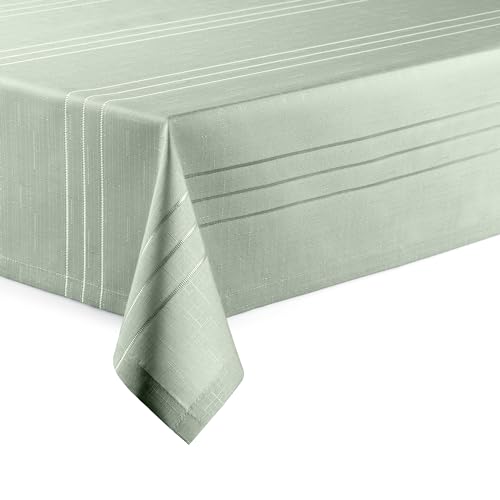 Hochwertige Tischdecke mit Saumrand Eleganza Salbeigrün Rund 160 cm pflegeleicht Hochwertige Tischdecke mit Saumrand Eleganza Salbeigrün Rund 160 cm pflegeleicht von DecoHomeTextil Heimtextilmanufaktur