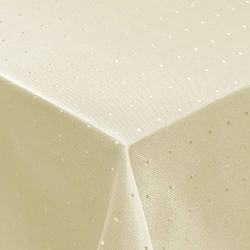 Punkte Muster Optik Tischdecke Größe, Form und Farbe wählbar Eckig 110 x 220 cm Champagner Damast Tafeldecke Pflegeleicht Punkte Muster Optik Tischdecke Größe, Form und Farbe wählbar Eckig 110 x 220 cm Champagner Damast Tafeldecke Pflegeleicht von DecoHomeTextil Heimtextilmanufaktur