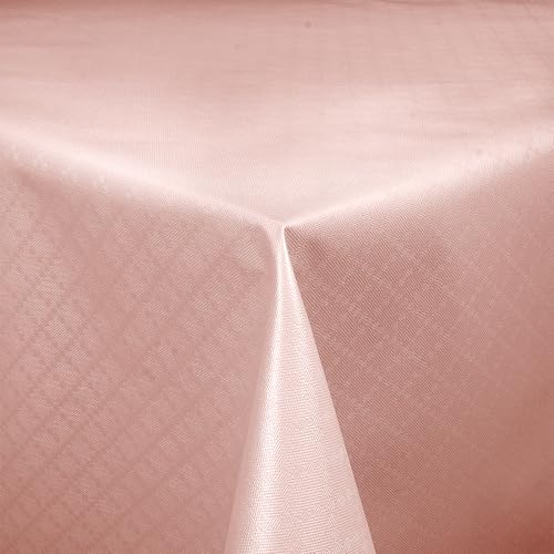 Wachstuch Diamant Relief Rosa Breite & Länge wählbar abwaschbare Tischdecke Eckig 90 x 130 cm von DecoHomeTextil Heimtextilmanufaktur