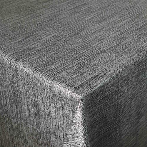 Wachstuch Wachstischdecke Tischdecke Gartentischdecke Breite 140 Länge wählbar Leinen Prägung Grau Anthrazit 140 x 670 cm Eckig abwaschbar Wachstuch Wachstischdecke Tischdecke Gartentischdecke Breite 140 Länge wählbar Leinen Prägung Grau Anthrazit 140 x 670 cm Eckig abwaschbar von DecoHomeTextil Heimtextilmanufaktur