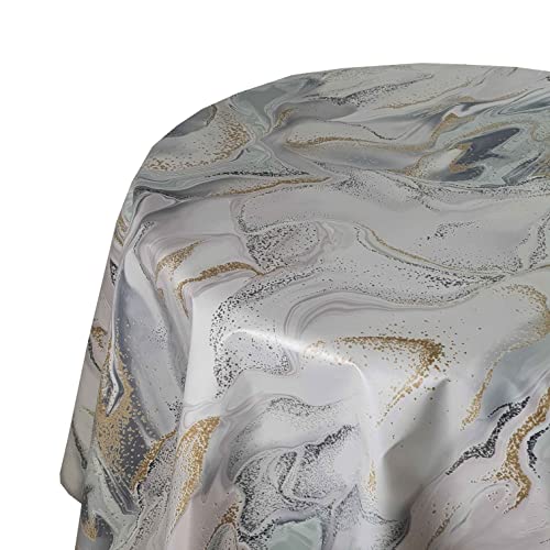 Wachstuch Wachstischdecke Tischdecke Gartentischdecke Farbe und Größe wählbar Sahara Gold Oval ca. 140 x 260 cm abwaschbare Wachstuchtischdecke von DecoHomeTextil Heimtextilmanufaktur