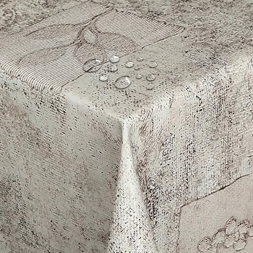 Wachstuch Wachstischdecke Tischdecke Rustikal Braun Quadratisch 100 x 100 cm abwischbar Wachstuch Wachstischdecke Tischdecke Rustikal Braun Quadratisch 100 x 100 cm abwischbar von DecoHomeTextil Heimtextilmanufaktur