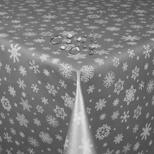 Wachstuch Wachstischdecke Tischdecke Weihnachtstischdecke Größe wählbar Weihnachten Schneeflocken Silber Eckig 80 x 230 cm abwaschbar Wachstuch Wachstischdecke Tischdecke Weihnachtstischdecke Größe wählbar Weihnachten Schneeflocken Silber Eckig 80 x 230 cm abwaschbar von DecoHomeTextil Heimtextilmanufaktur