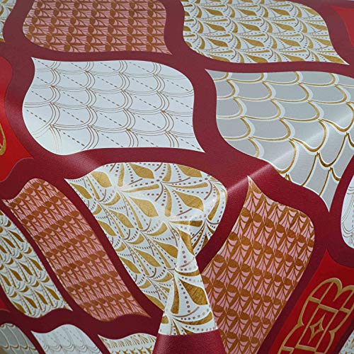 Wachstuch Wachstuchtischdecke Gartentischdecke Größe wählbar Soft Touch Vintage Rot 110 x 150 cm Eckig abwaschbare Tischdecke Wachstuch Wachstuchtischdecke Gartentischdecke Größe wählbar Soft Touch Vintage Rot 110 x 150 cm Eckig abwaschbare Tischdecke von DecoHomeTextil Heimtextilmanufaktur