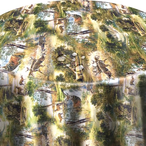 Wachstuchtischdecke Wachstuch Tischdecke Gartentischdecke Rund Oval Jagd Wild Rund 90 cm abwaschbare Wachstischdecke Wachstuchtischdecke Wachstuch Tischdecke Gartentischdecke Rund Oval Jagd Wild Rund 90 cm abwaschbare Wachstischdecke von DecoHomeTextil Heimtextilmanufaktur
