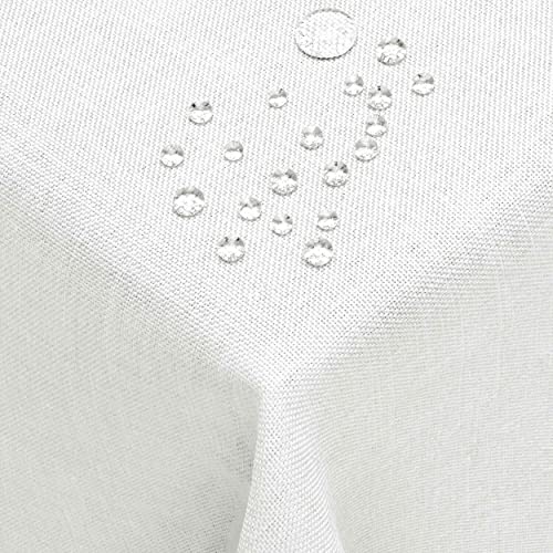 DecoHomeTextil Leinen Optik Farbe Größe wählbar - Eckig 90 x 90 BZW.90x90 BZW. 90x90 cm Weiss mit Lotus Effekt Tischdecke mit Fleckschutz Weiss TD Eckig DecoHomeTextil Leinen Optik Farbe Größe wählbar - Eckig 90 x 90 BZW.90x90 BZW. 90x90 cm Weiss mit Lotus Effekt Tischdecke mit Fleckschutz Weiss TD Eckig von DecoHomeTextil Heimtextilmanufaktur