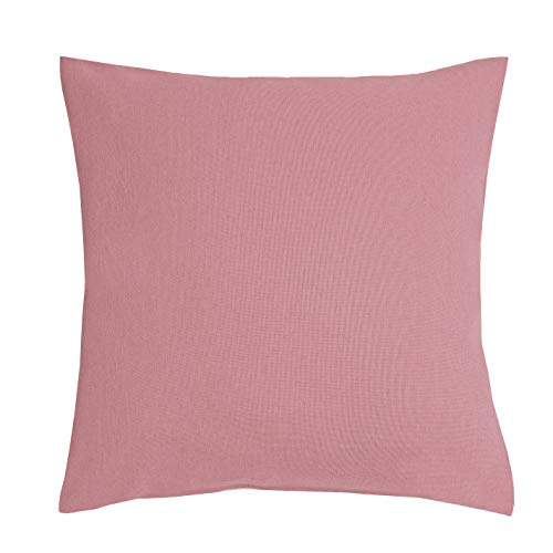 DecoHomeTextil Heimtextilmanufaktur Leinen Optik Kissenhüllen 2er-Set Eckig 40 x 40 cm Altrosa/Rosa Abwaschbar Wasserabweisend Fleckschutz Pflegeleicht mit Saumrand DecoHomeTextil Heimtextilmanufaktur Leinen Optik Kissenhüllen 2er-Set Eckig 40 x 40 cm Altrosa/Rosa Abwaschbar Wasserabweisend Fleckschutz Pflegeleicht mit Saumrand von DecoHomeTextil Heimtextilmanufaktur