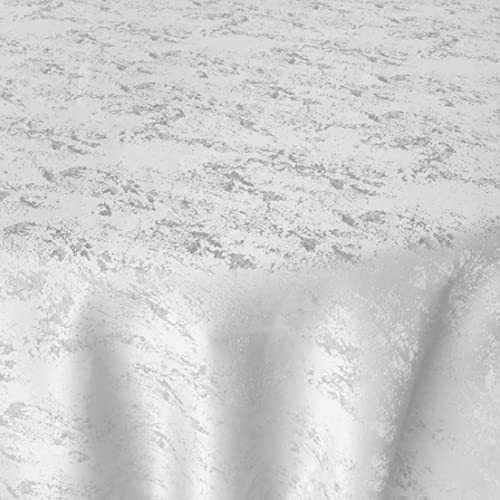 Jacquard Tischdecke Granit Tischdecke Rund Weiß 140 cm Meliert mit Lotus Effekt Größe & Farbe wählbar Jacquard Tischdecke Granit Tischdecke Rund Weiß 140 cm Meliert mit Lotus Effekt Größe & Farbe wählbar von DecoHomeTextil Heimtextilmanufaktur