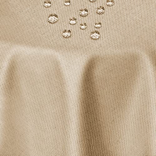 Leinen Optik Tischdecke Tischtuch Tafeldecke Leinendecke Abwaschbar Wasserabweisend Rund 180 cm Beige Sand Fleckschutz Pflegeleicht mit Saumrand Leinentuch Leinen Optik Tischdecke Tischtuch Tafeldecke Leinendecke Abwaschbar Wasserabweisend Rund 180 cm Beige Sand Fleckschutz Pflegeleicht mit Saumrand Leinentuch von DecoHomeTextil Heimtextilmanufaktur