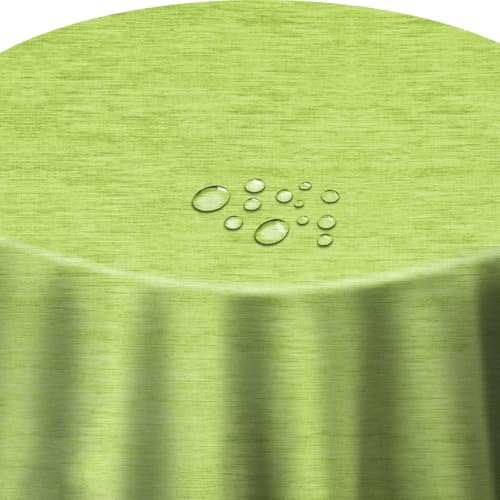 Wachstuch Robuste Leinen Prägung Rund Oval Größe & Farbe wählbar Rund 90 cm Grün abwaschbare Tischdecke Wachstuch Robuste Leinen Prägung Rund Oval Größe & Farbe wählbar Rund 90 cm Grün abwaschbare Tischdecke von DecoHomeTextil Heimtextilmanufaktur