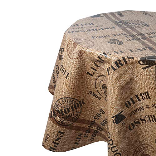 Wachstuch Wachstischdecke Tischdecke Gartentischdecke Kaffeesack Oval 130 x 220 cm abwaschbar gefaltet Wachstuch Wachstischdecke Tischdecke Gartentischdecke Kaffeesack Oval 130 x 220 cm abwaschbar gefaltet von DecoHomeTextil Heimtextilmanufaktur