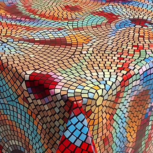Wachstuch Wachstischdecke Tischdecke Gartentischdecke Mosaik Bunt Eckig 130 x 160 cm abwaschbar gefaltet Wachstuch Wachstischdecke Tischdecke Gartentischdecke Mosaik Bunt Eckig 130 x 160 cm abwaschbar gefaltet von DecoHomeTextil Heimtextilmanufaktur