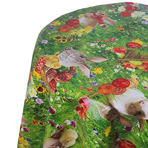 Wachstuch Wachstischdecke Tischdecke Gartentischdecke Ostern Grün Rund 120 cm abwaschbar gefaltet Wachstuch Wachstischdecke Tischdecke Gartentischdecke Ostern Grün Rund 120 cm abwaschbar gefaltet von DecoHomeTextil Heimtextilmanufaktur