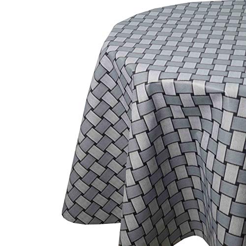 Wachstuch Wachstischdecke Tischdecke Gartentischdecke Rattan Grau Rund 120 cm abwaschbar gefaltet Wachstuch Wachstischdecke Tischdecke Gartentischdecke Rattan Grau Rund 120 cm abwaschbar gefaltet von DecoHomeTextil Heimtextilmanufaktur